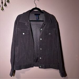 Denim&Co Men's Purple Shirt Jacket